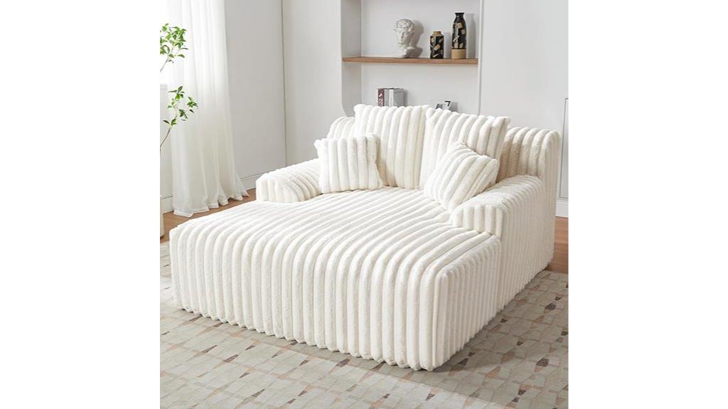 large oversized chaise lounge