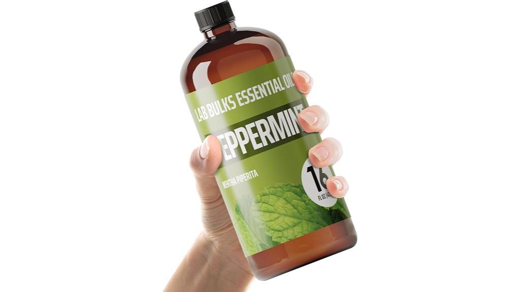 large peppermint oil bottle