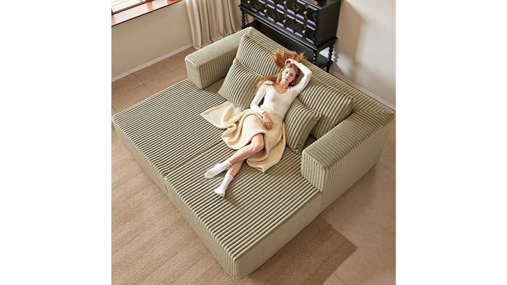 large plush seating area