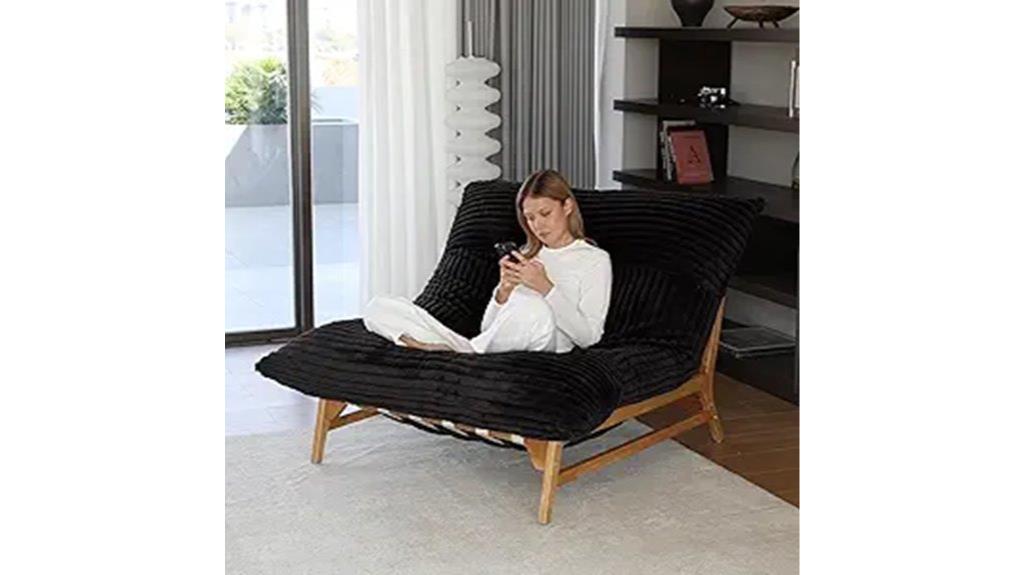 large removable upholstered chaise