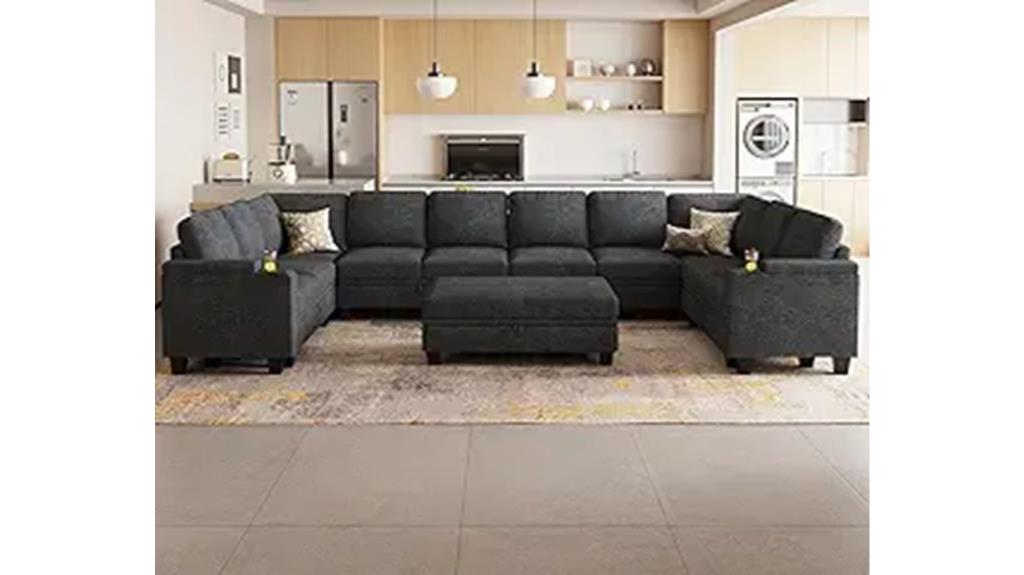 large u shaped sectional