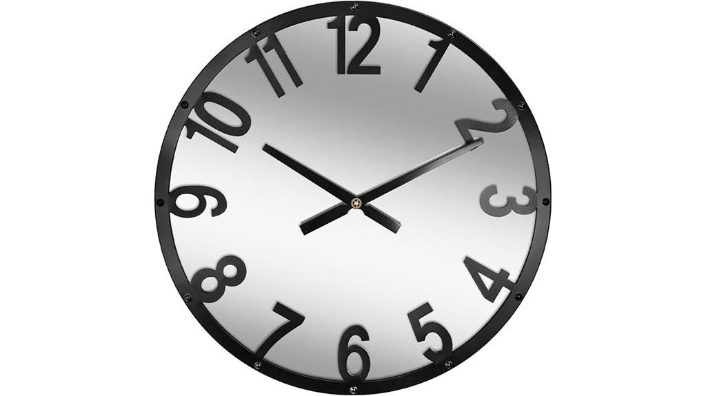 large vintage metal clock