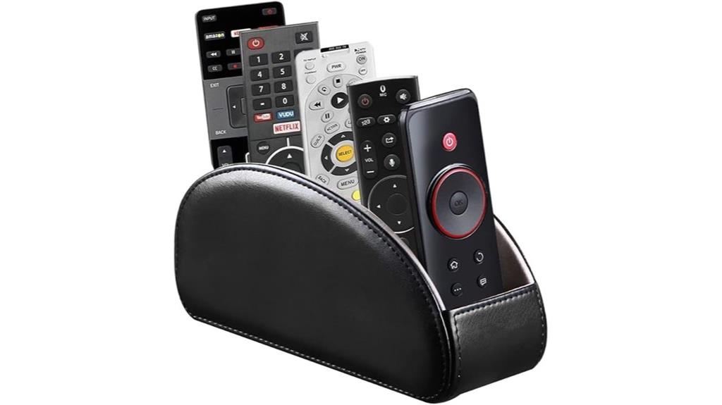 leather remote organizer