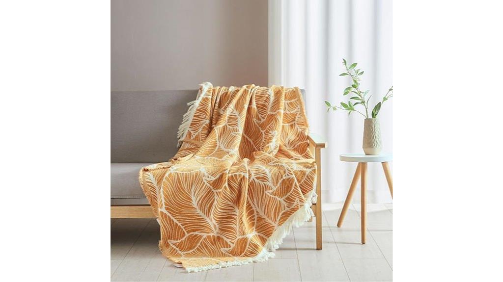 lightweight chenille couch blanket