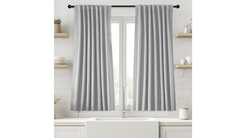 linen burlap darkening drapes
