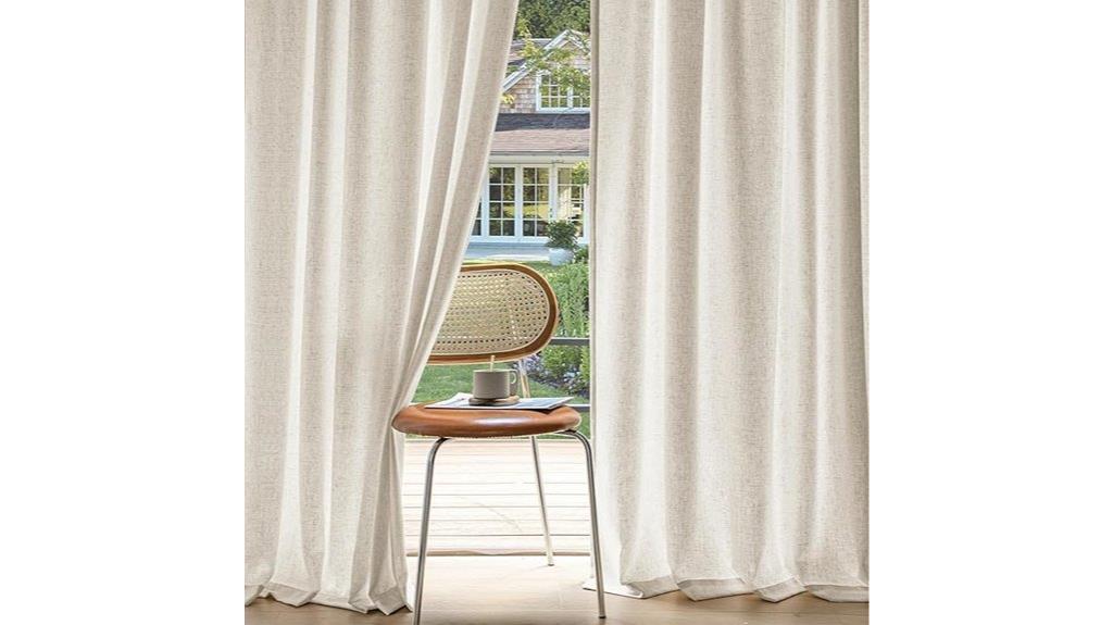 linen privacy curtain panels