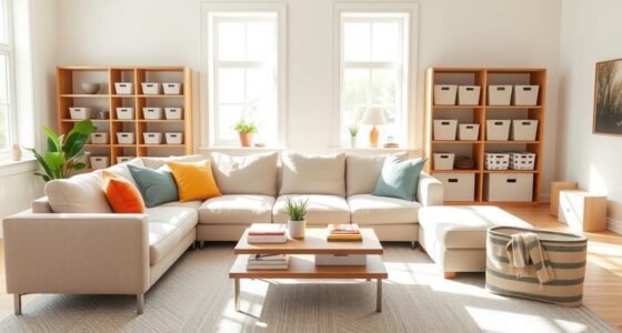 living room organization tips