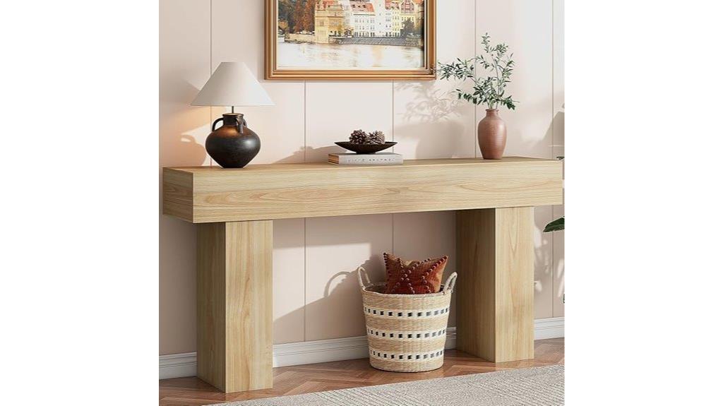 long entryway console table