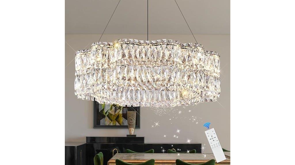luxury crystal led chandelier