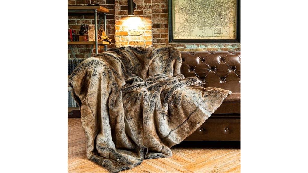 luxury faux fur blanket