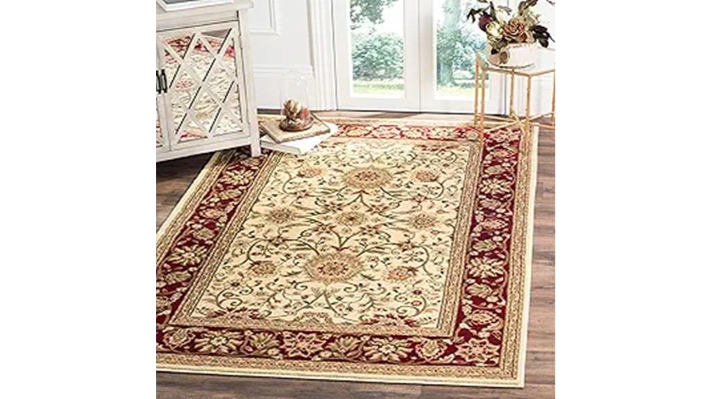 lyndhurst ivory red rug