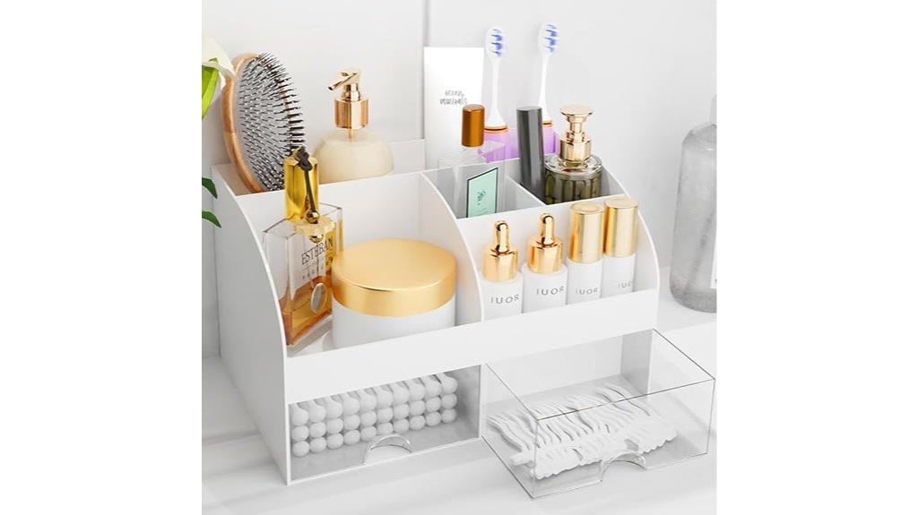 makeup storage with drawers