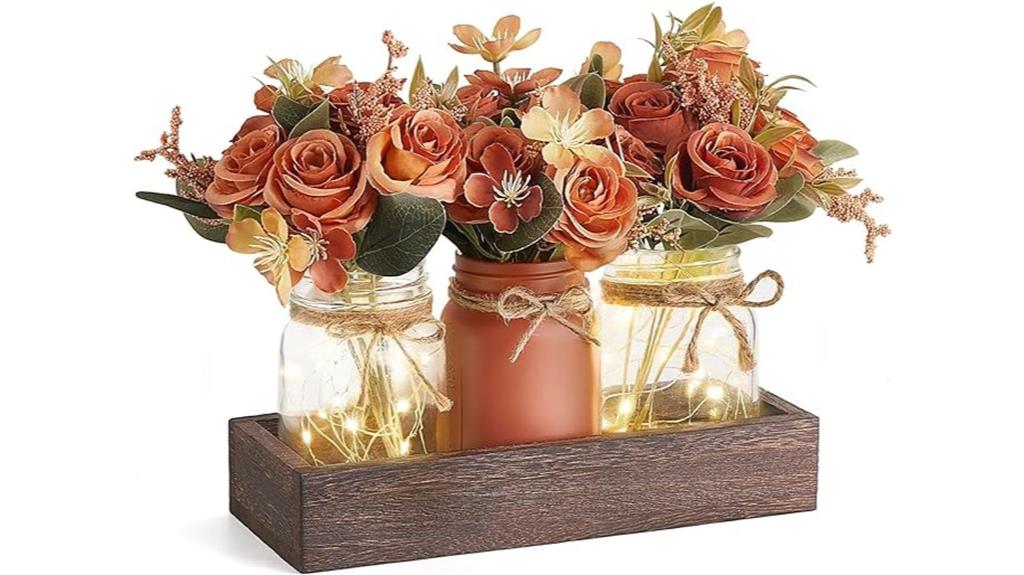 mason jar light centerpiece