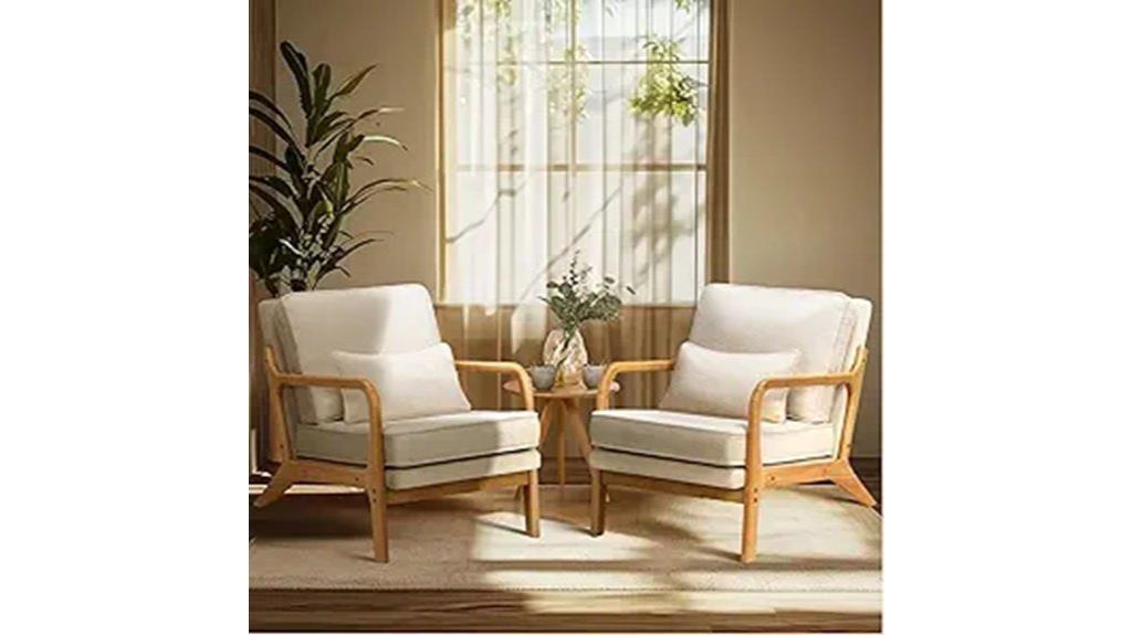 mid century modern chair set