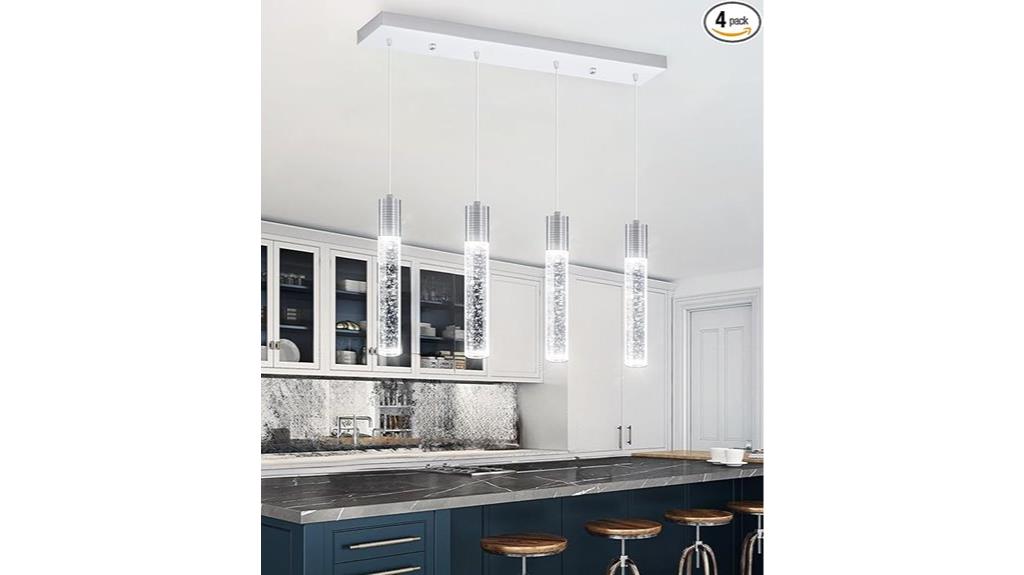 mini crystal pendant light