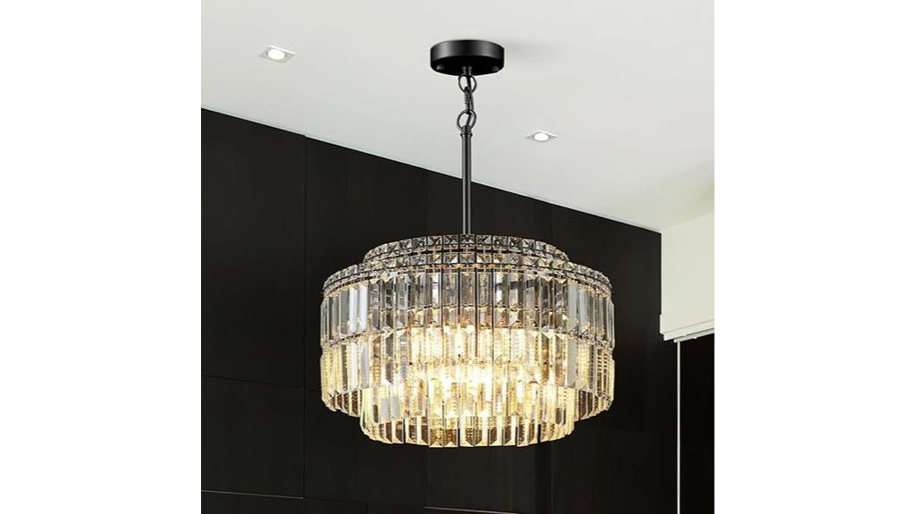 modern 17 6 black crystal