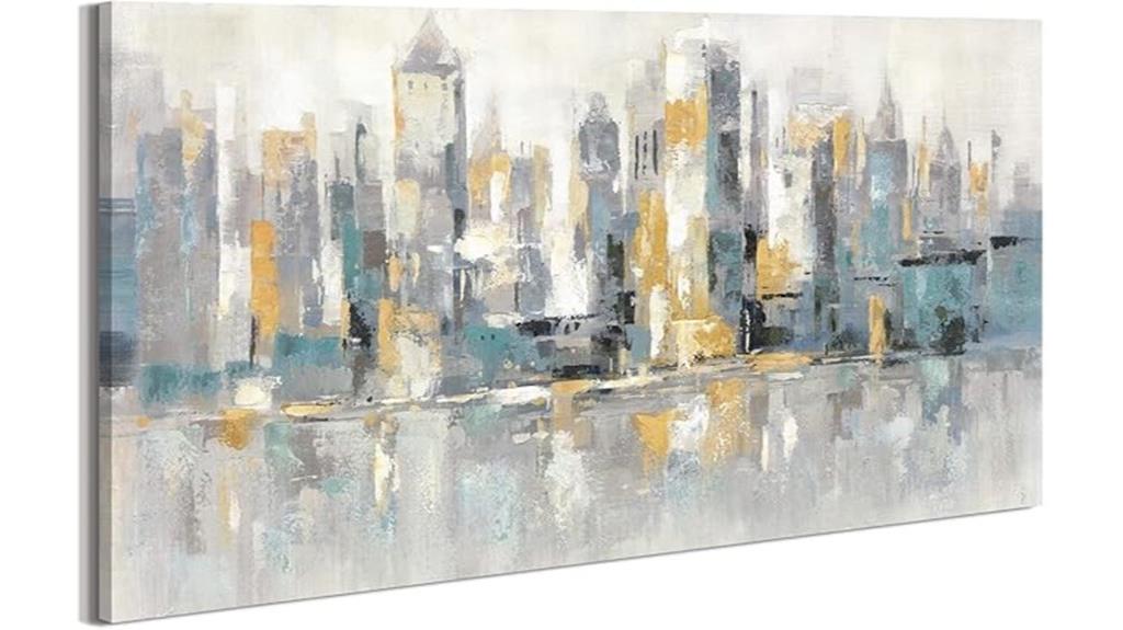 modern cityscape wall art