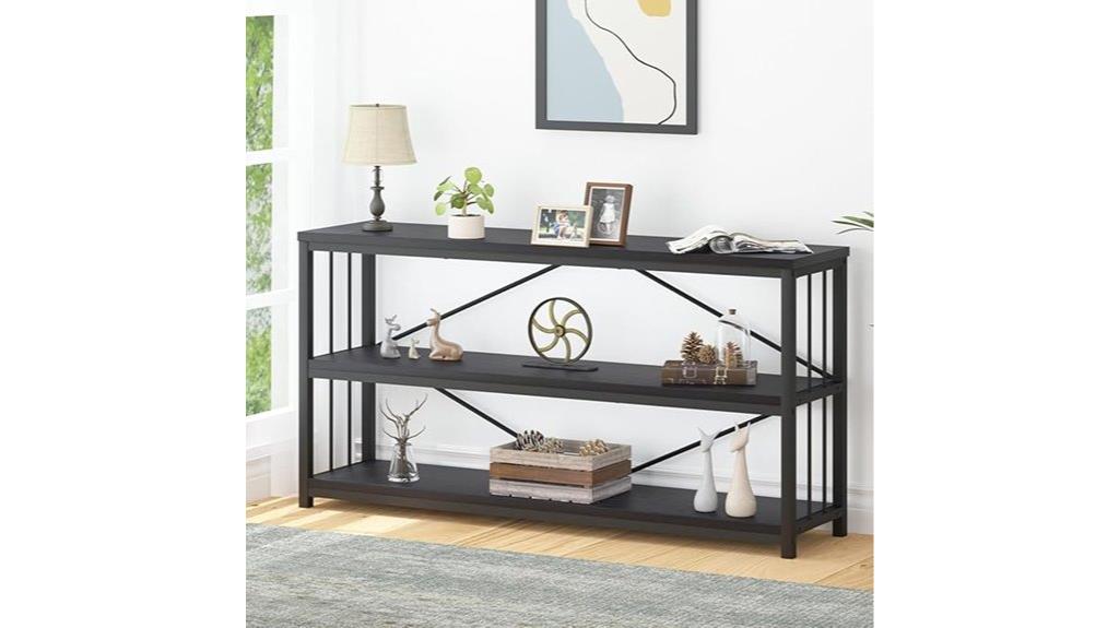 modern narrow console table
