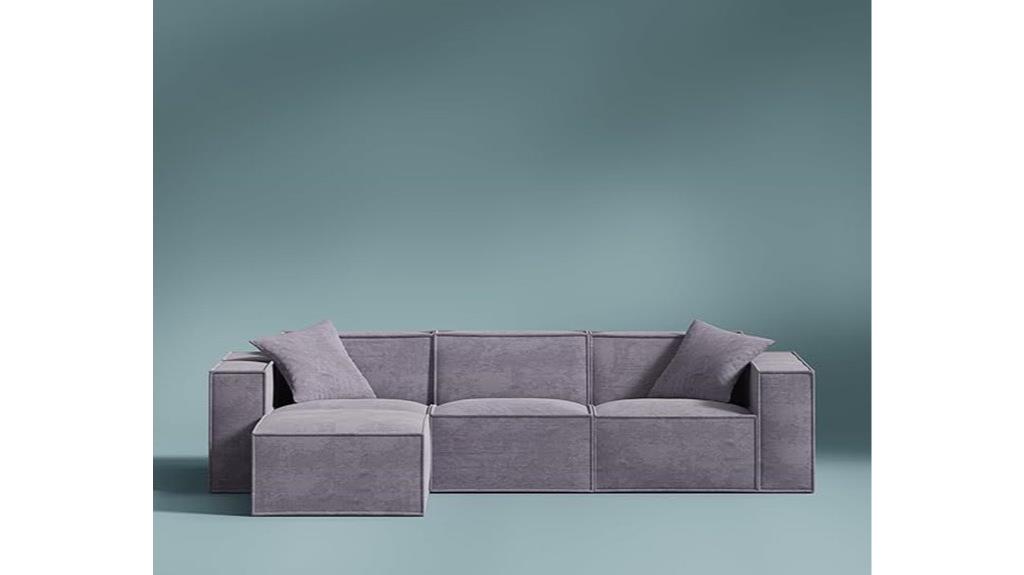 modular sofa with ottoman