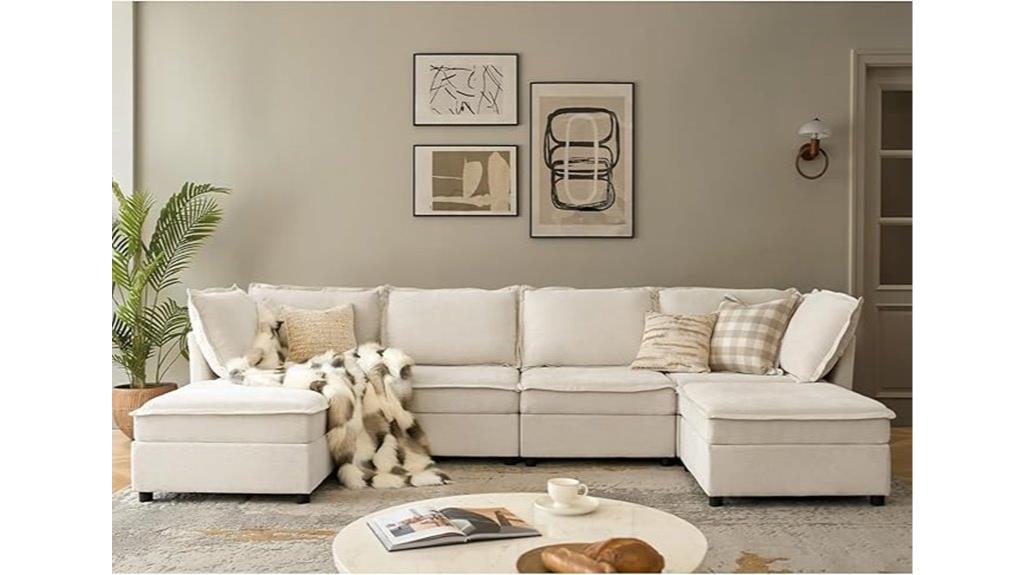 modular sofa with ottoman