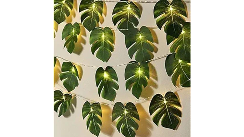 monster leaf string lights