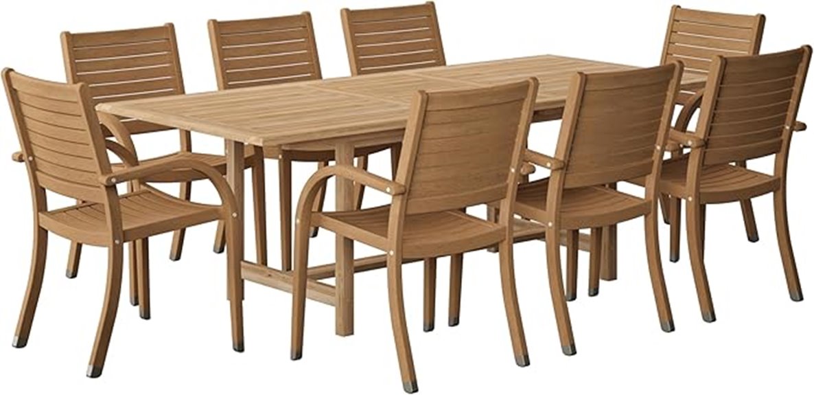 mykonos teak patio set