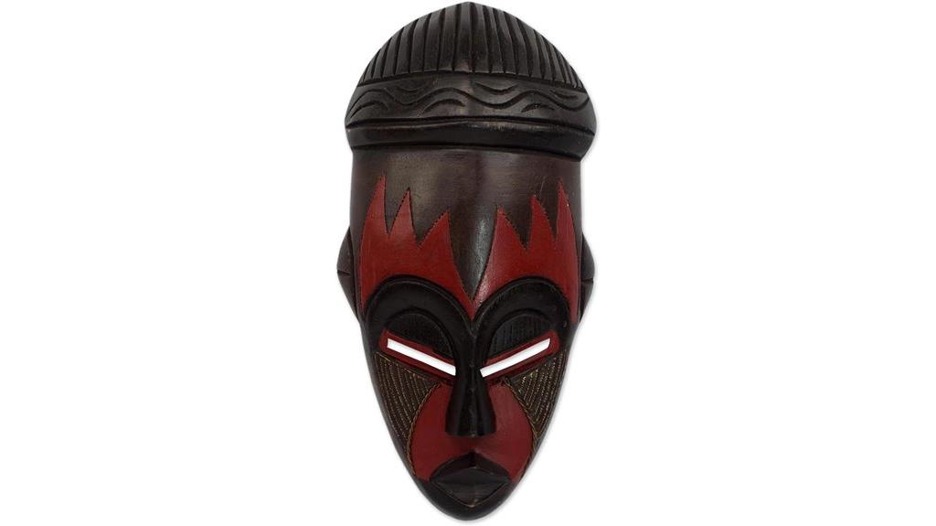 nigerian rubberwood mask