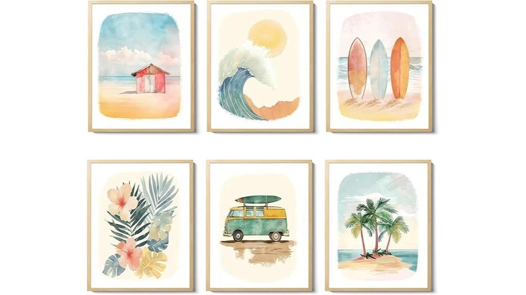 ocean watercolor wall art