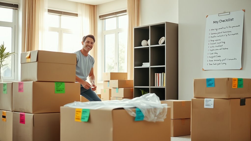 organized moving and unpacking