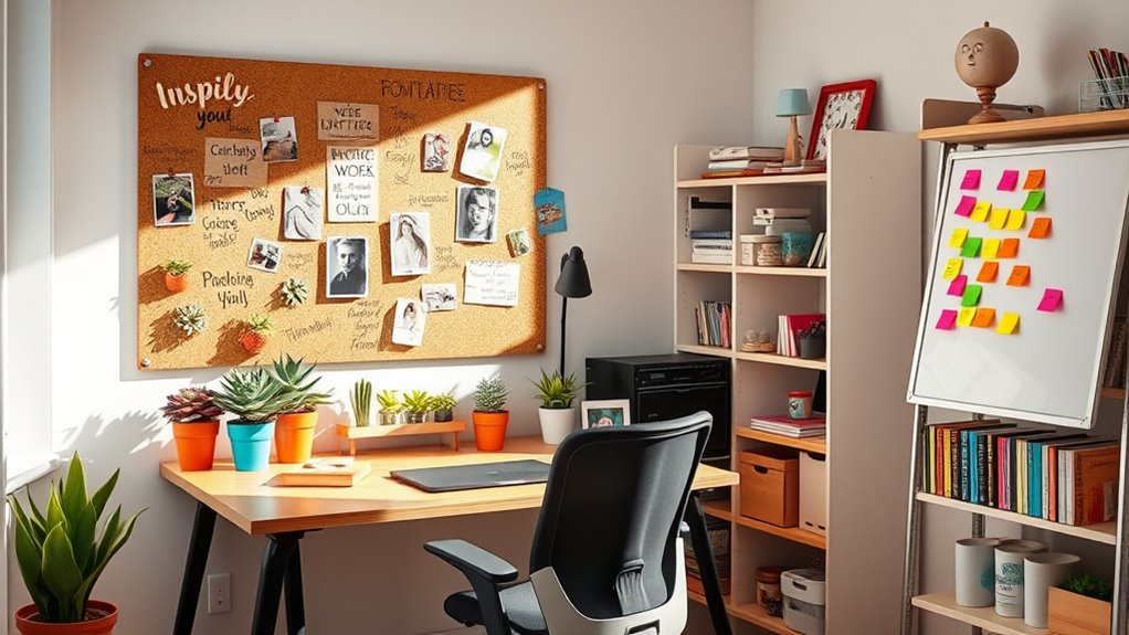 personalized inspiring workspace decor