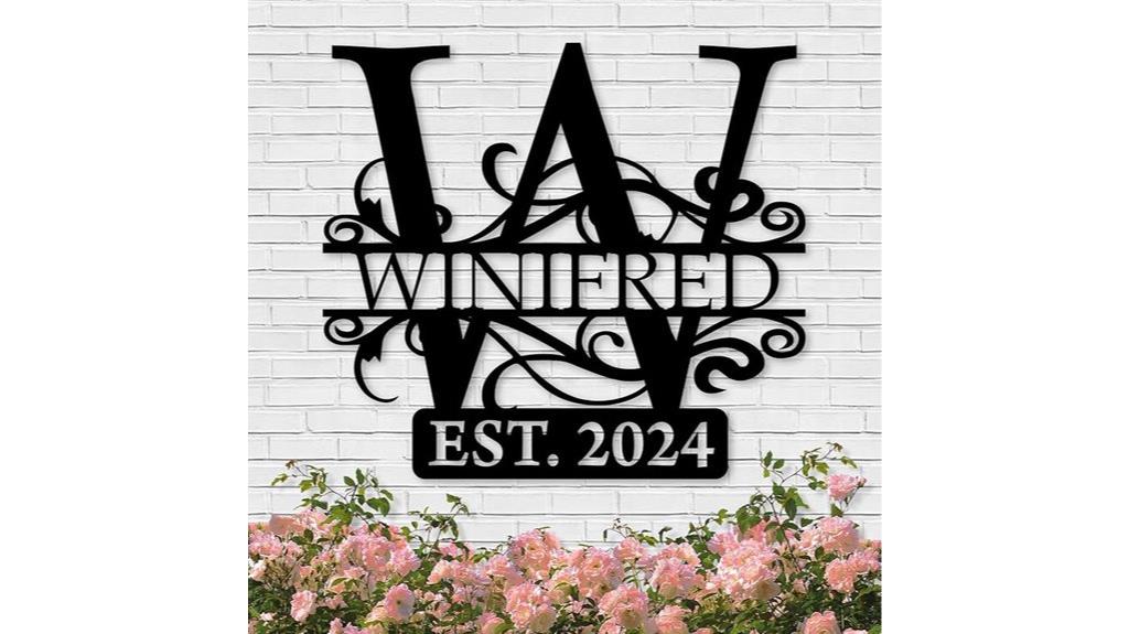 personalized metal decor