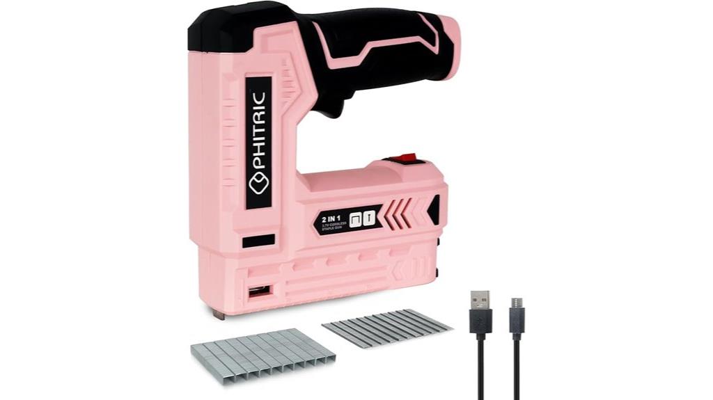 pink cordless staple gun