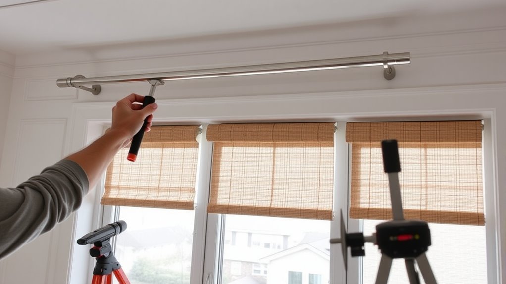 proper curtain rod installation