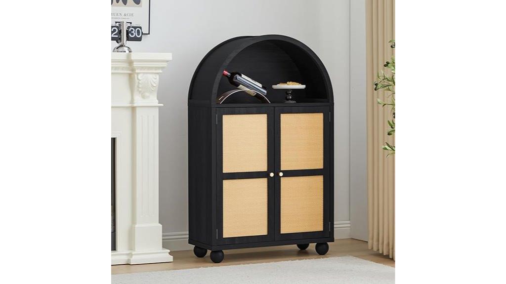 rattan doors sideboard cabinet