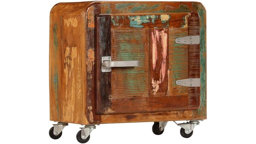 reclaimed vintage wood cabinet