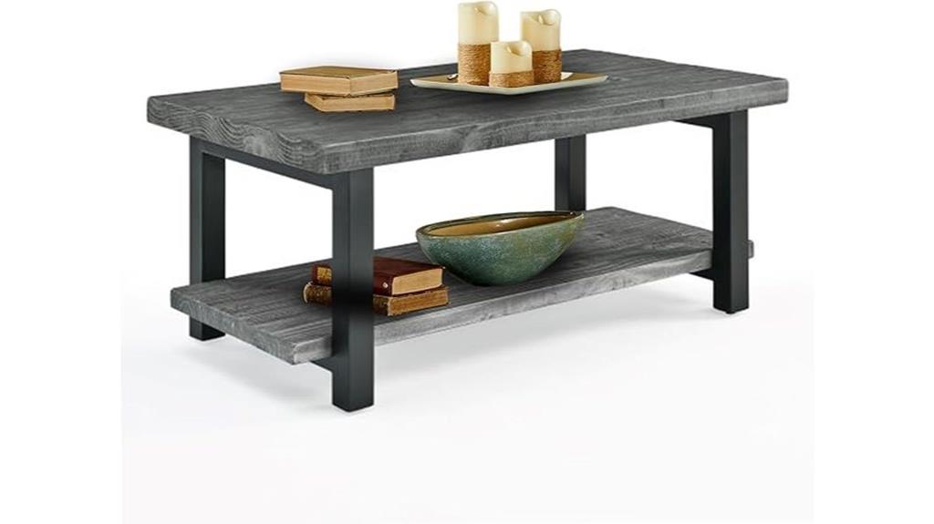 reclaimed wood metal table