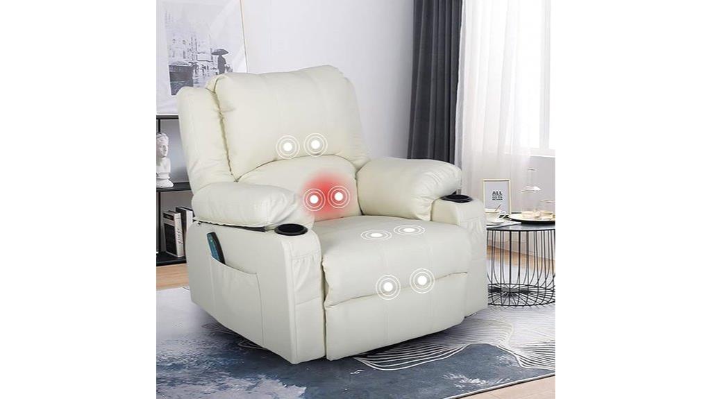 recliner with heat massage