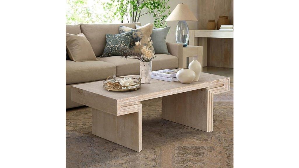 retro wooden coffee table