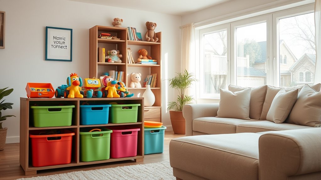 rotate toys to reduce clutter