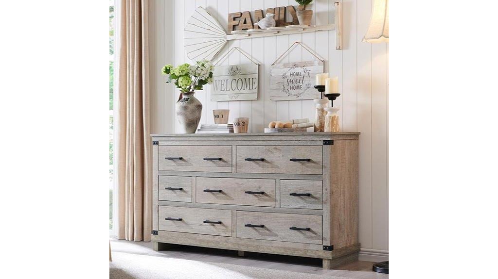 rustic bedroom storage dresser