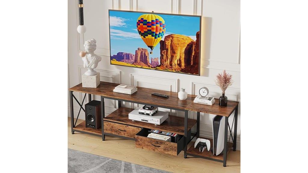 rustic brown tv stand