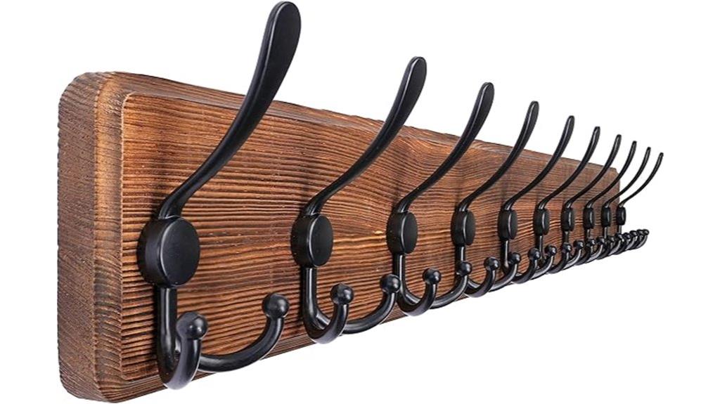 rustic wall coat rack