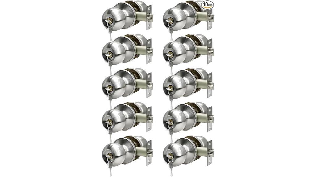 satin nickel door locks