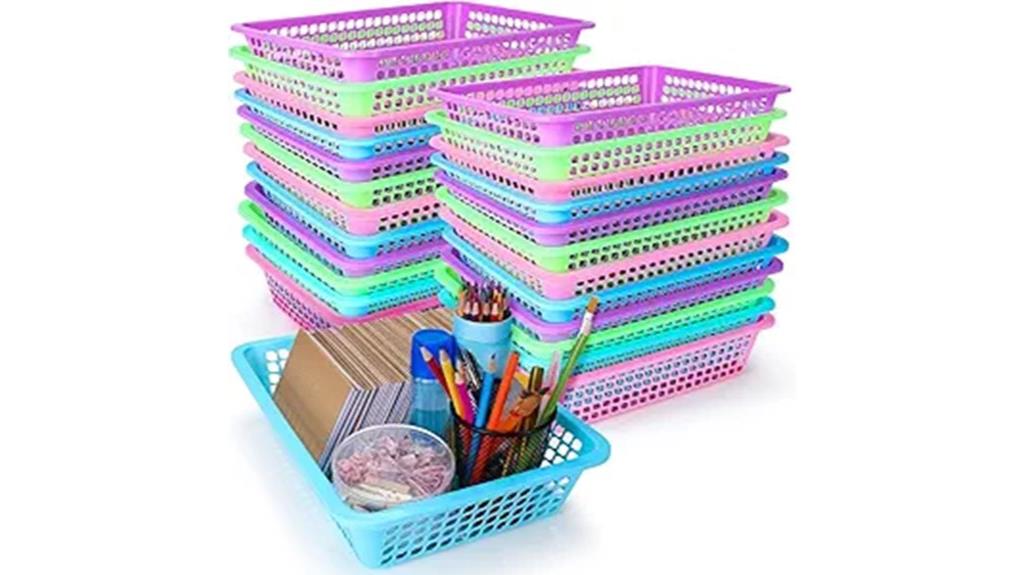 set of sixteen baskets