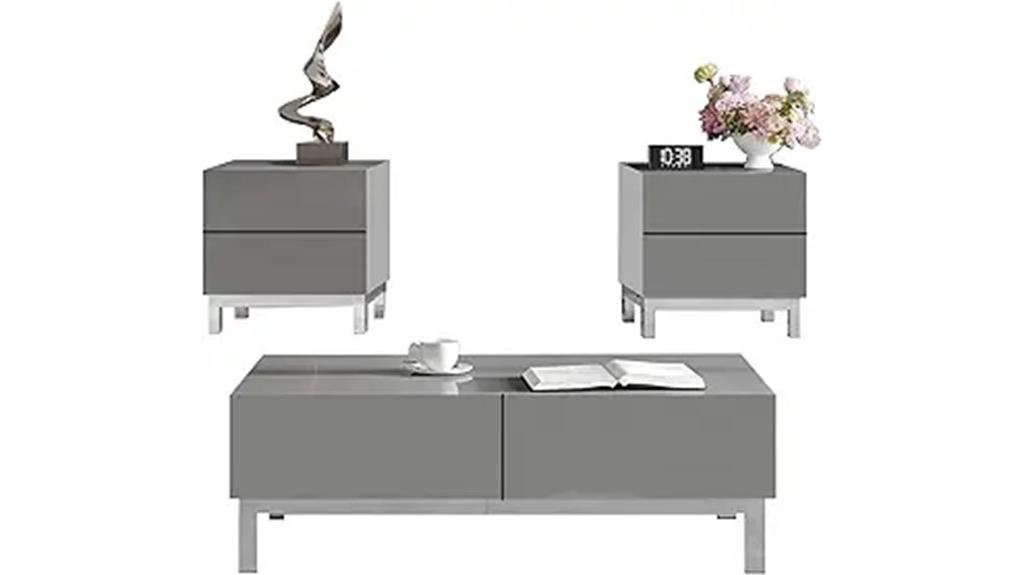 set of three coffee tables