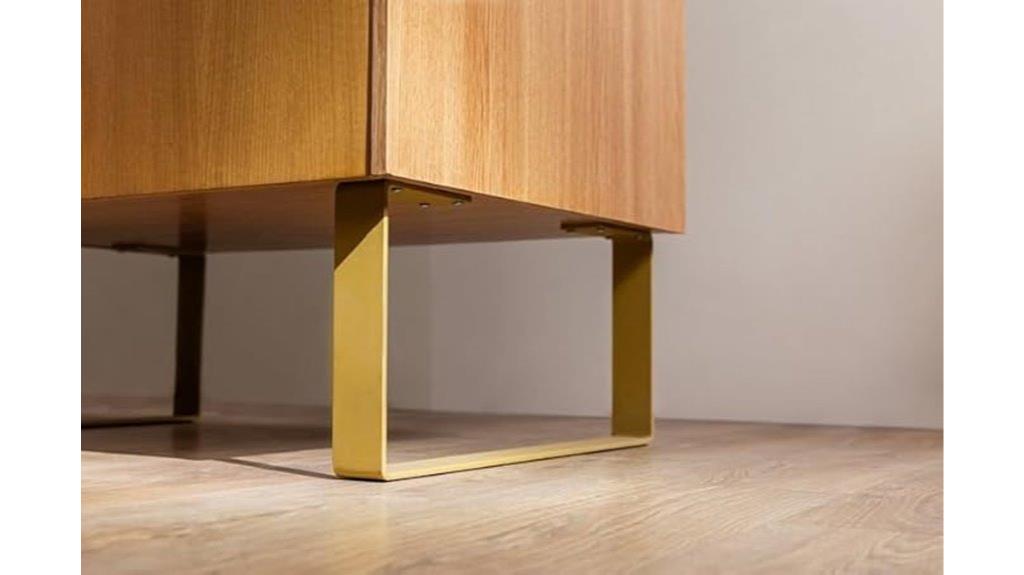 set of two metal legs