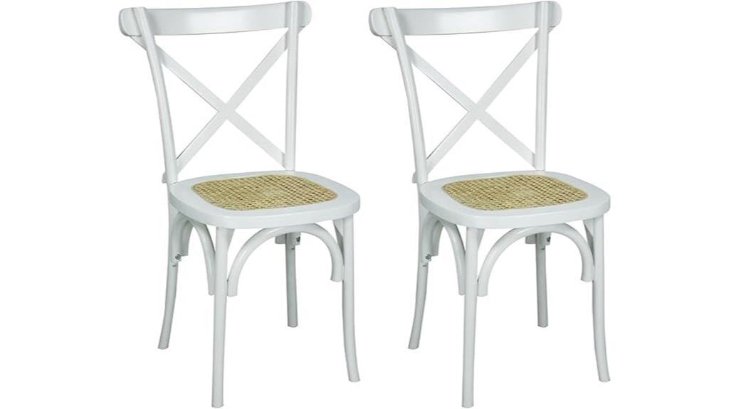 set of two rattan chairs