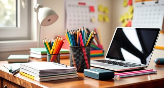 set up homework organization station