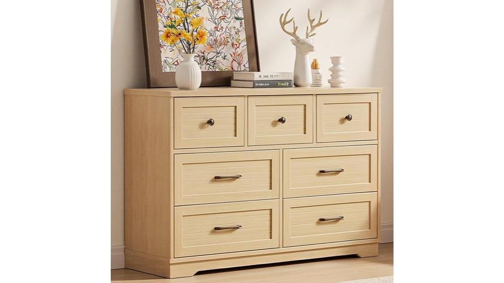 seven drawer bedroom dresser