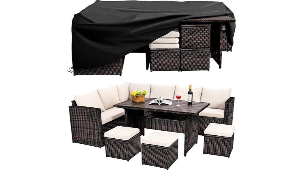 seven piece patio dining set